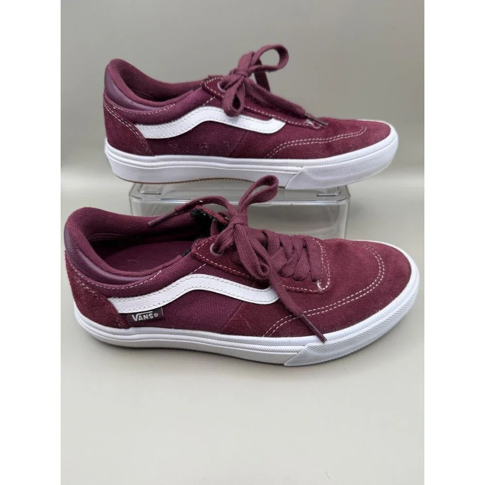 Vans Gilbert Crockett Pro Youth Mens Size 4 Burgundy Suede Skate Sneakers